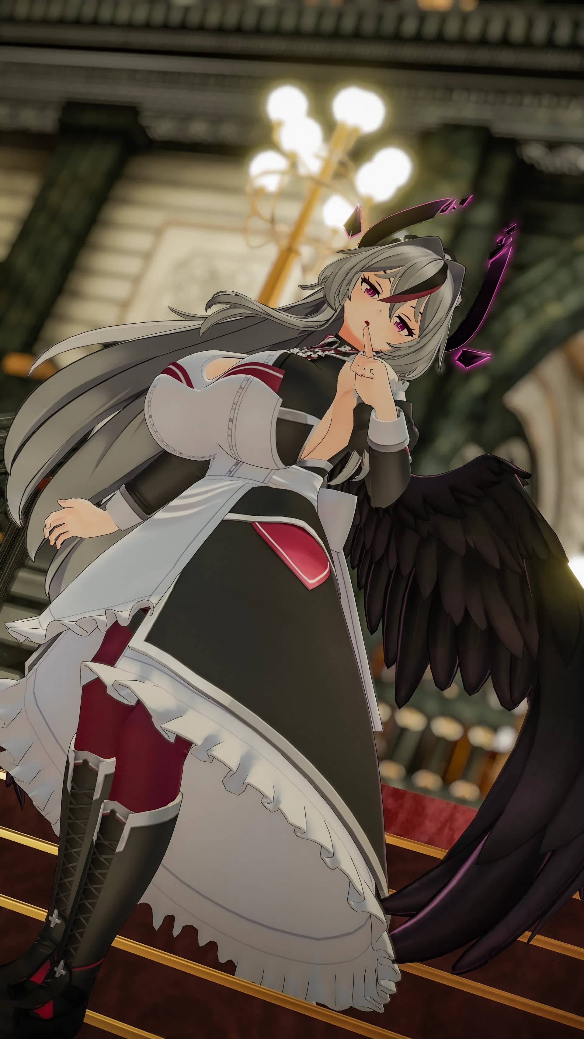 銀髪堕天使メイド ノクシエル - 銀髪堕天使メイド ノクシエル - ポートレート2