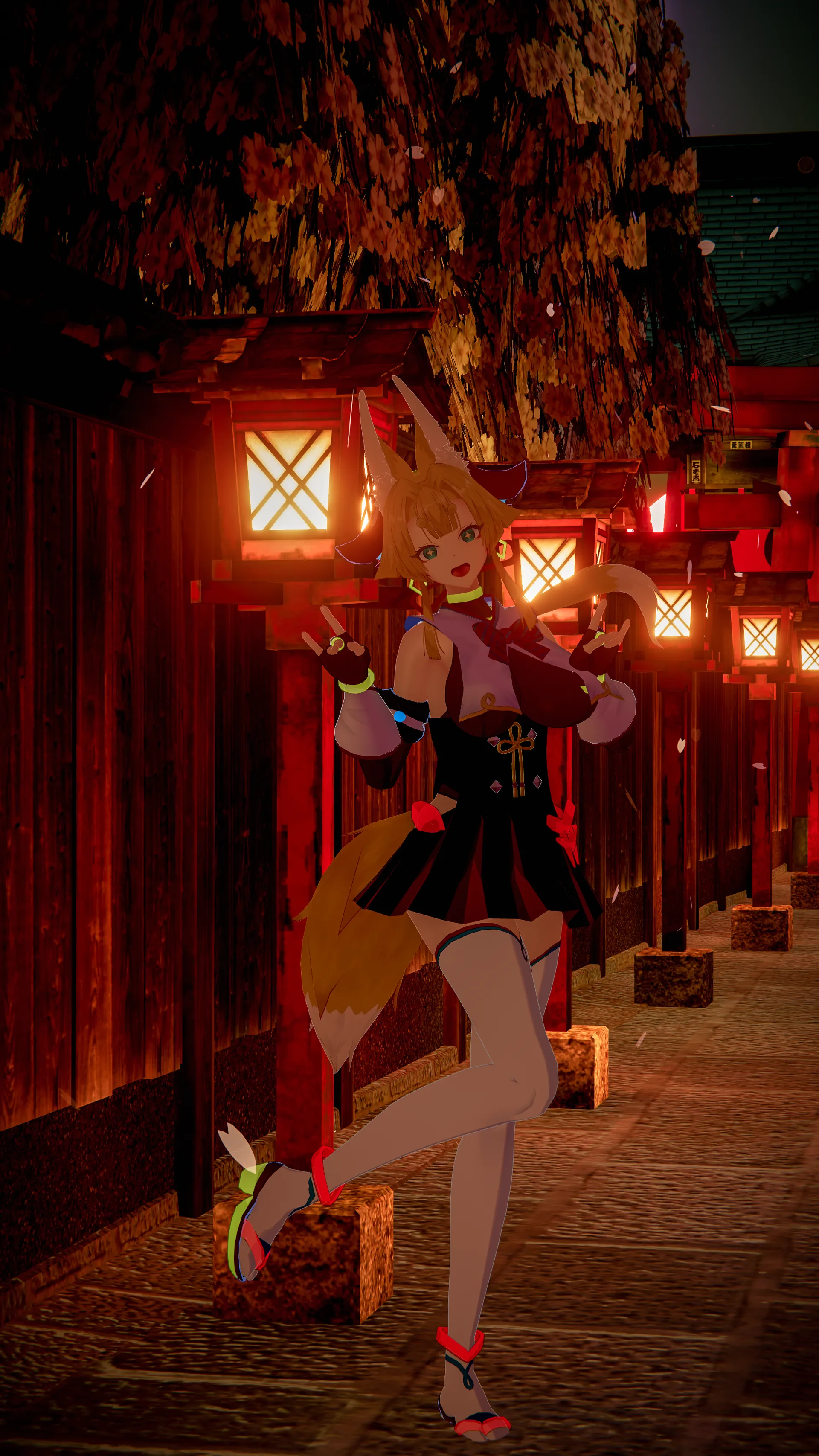 お狐様女学生 稲荷原 - 稲荷原 - ポートレート6（ミッションセクション）