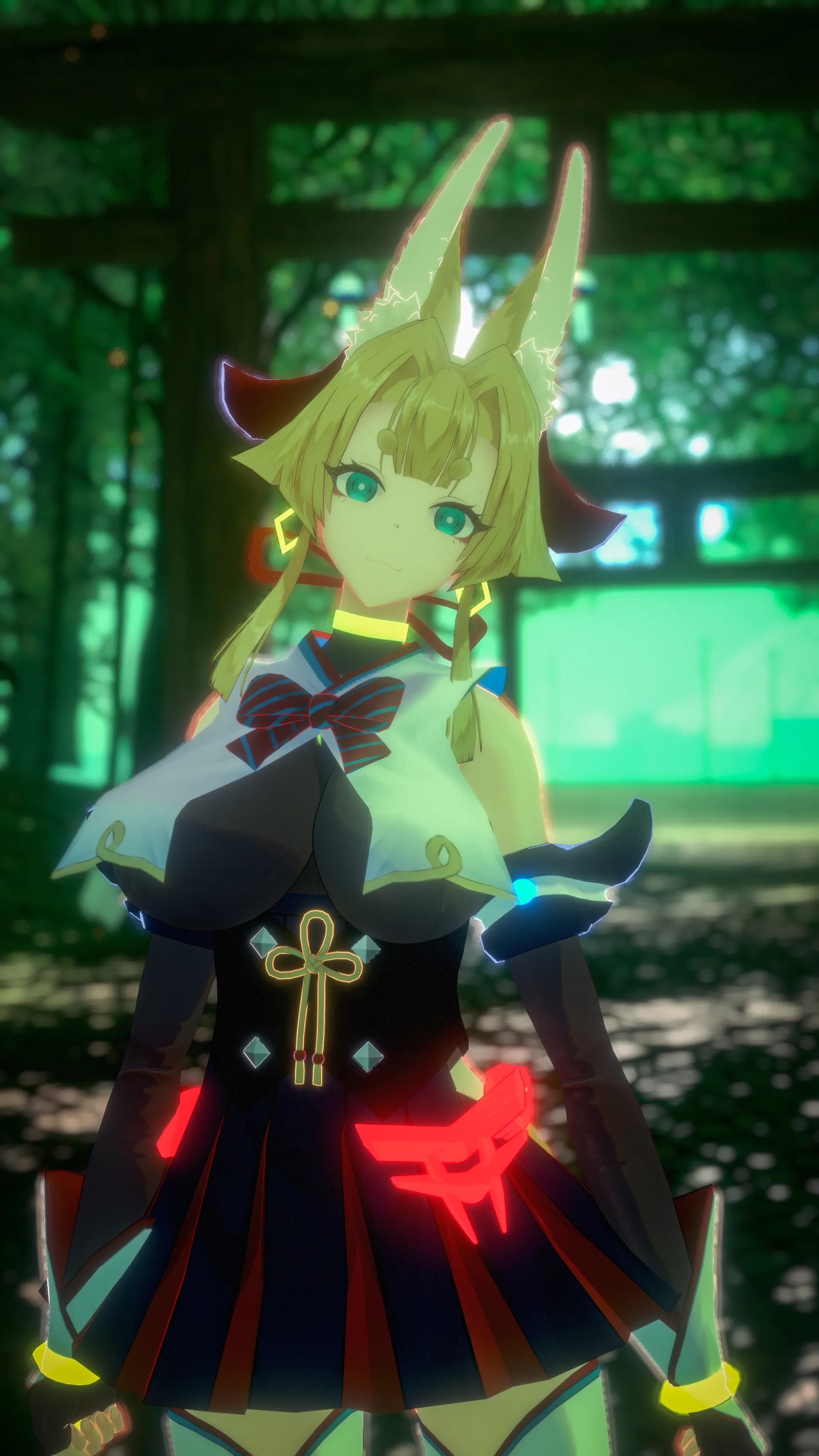 お狐様女学生 稲荷原 - 稲荷原 - ポートレート7（ミッションセクション）