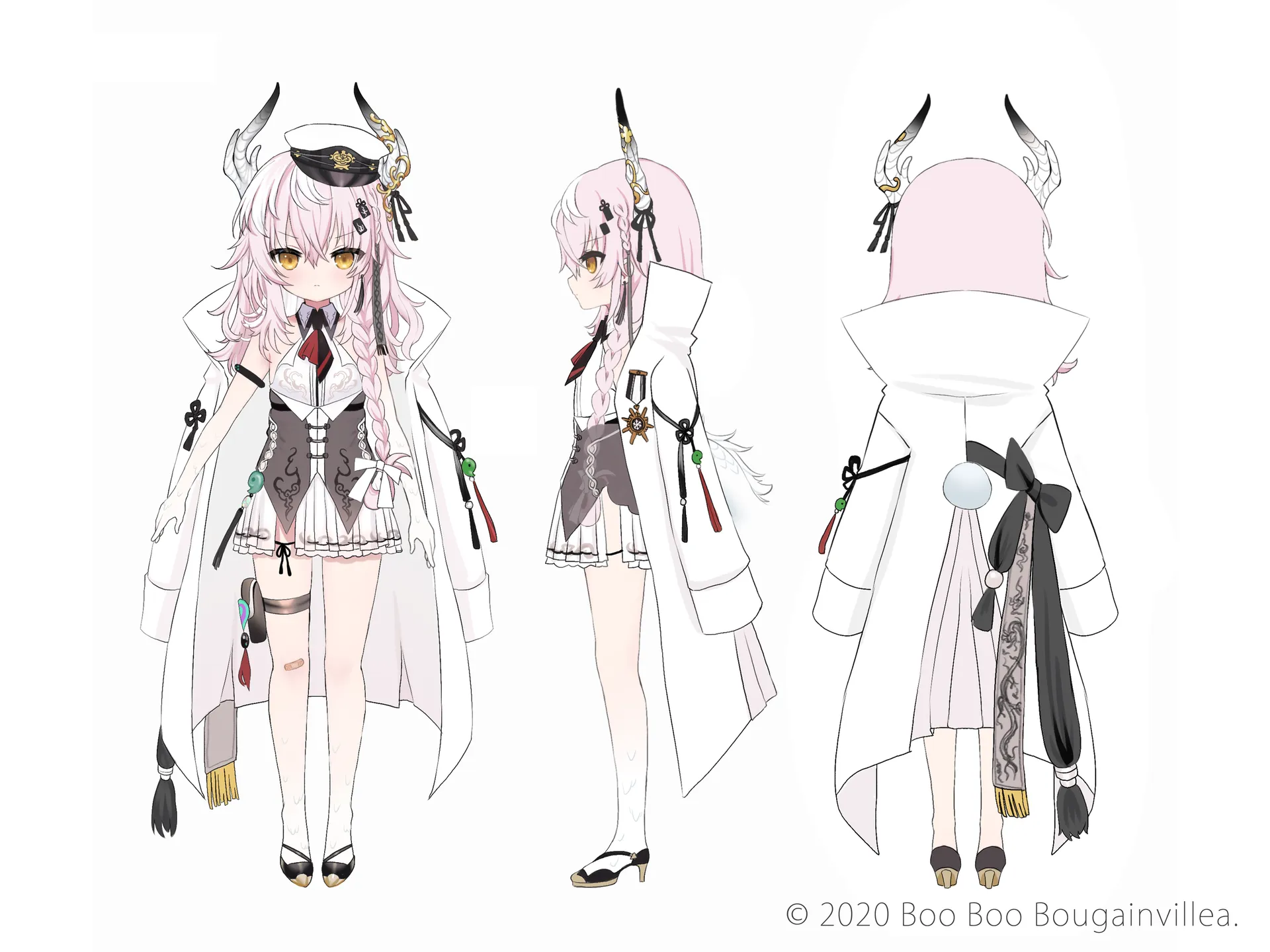 低身長貧乳軍人 白龍子 キャラクターデザイン