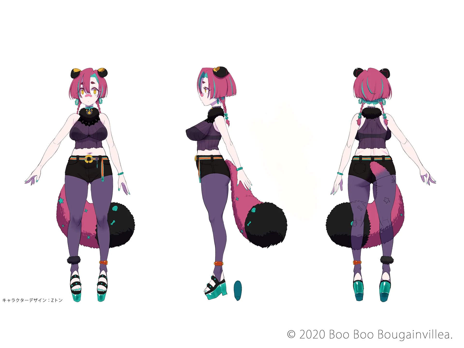 たぬきの鬼怒田 キャラクターデザイン