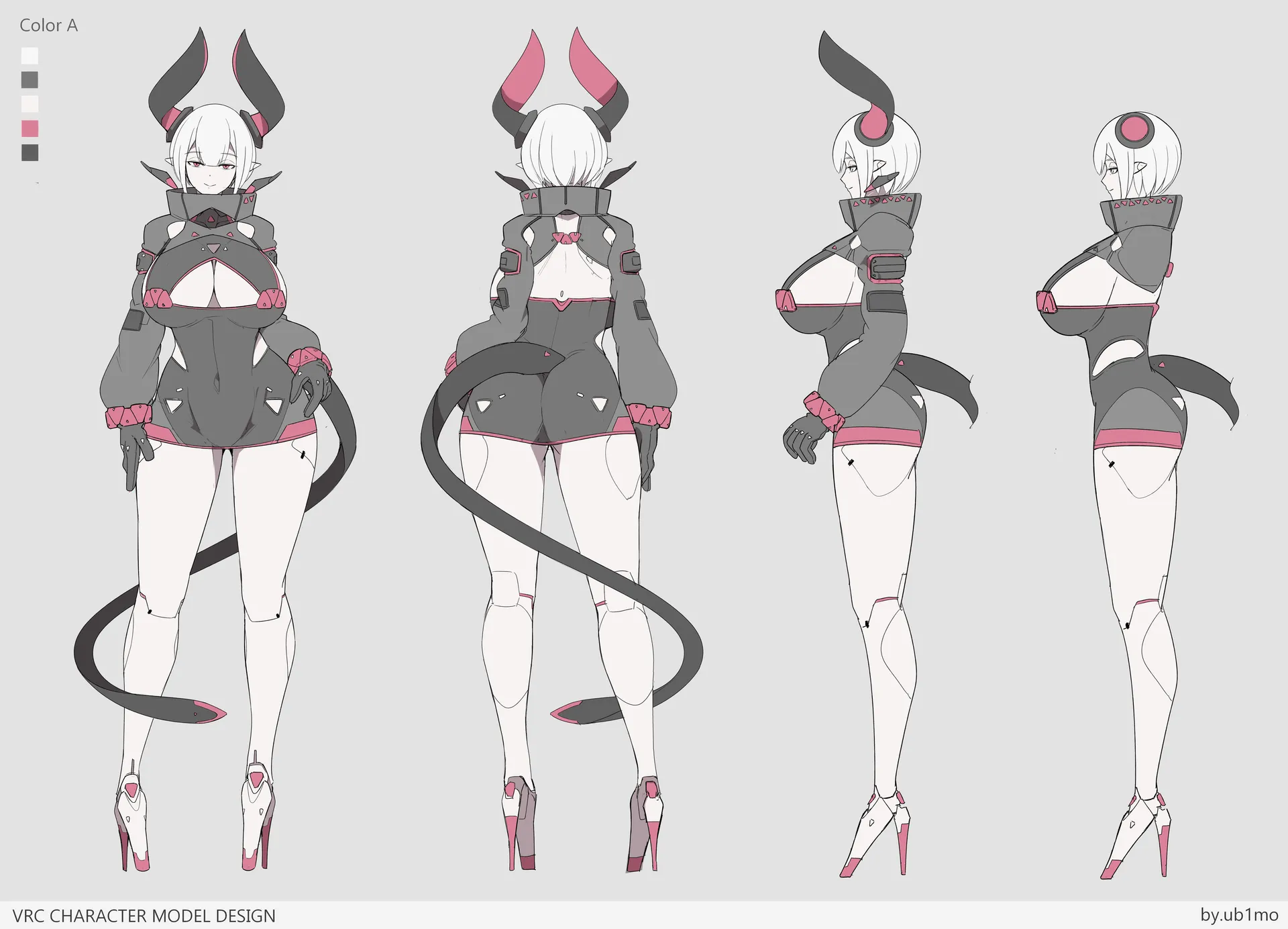 サイバーアンドロイドのニューラリア キャラクターデザイン
