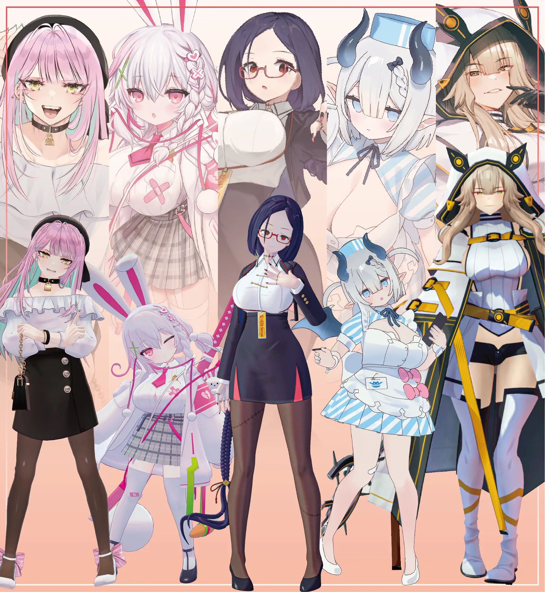 ブーブーブーゲンビリア - VRアバターキャラクターのコレクション